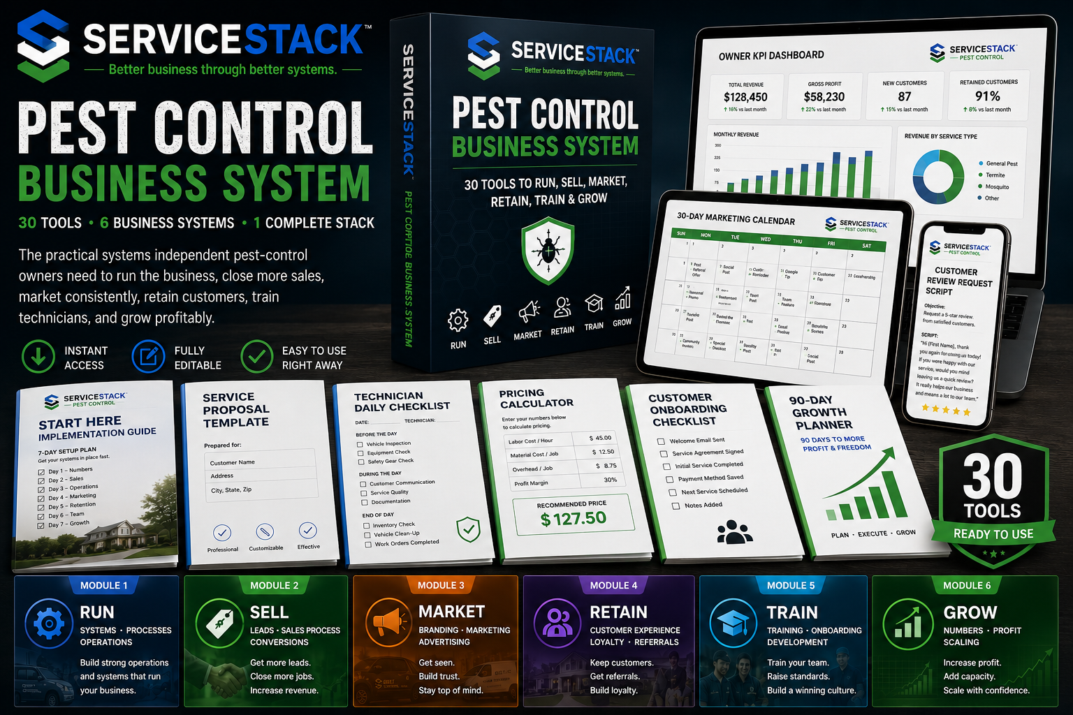 ServiceStack Pest Control product system